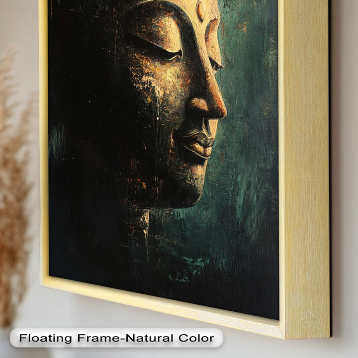 Buddha Face Wall Art – Religious Oil Painting