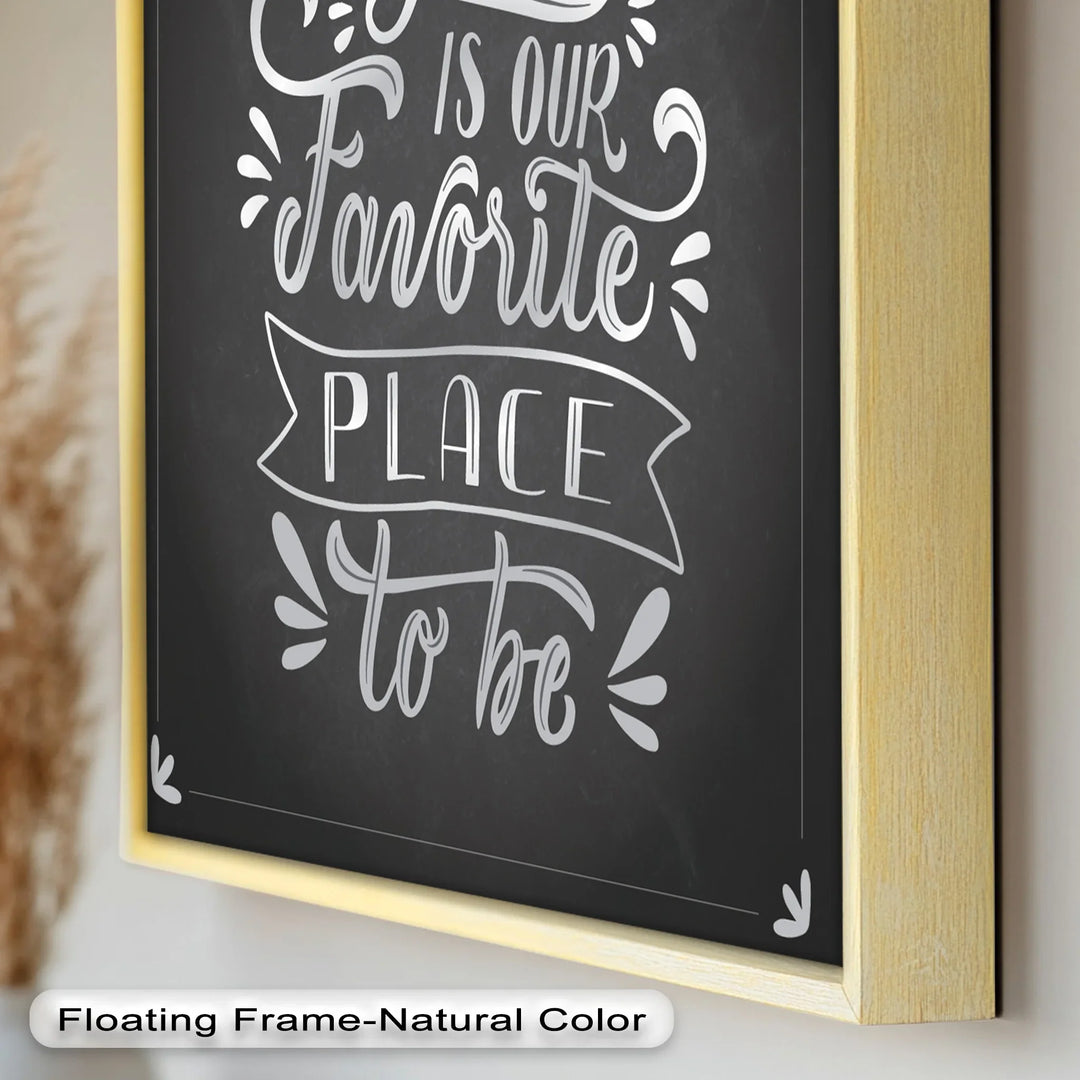 Together Is Our Favorite Place – Chalk Style Oil Painting - MyPhotoStation