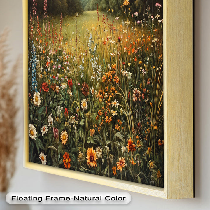 Whispers of Meadow Bloom – Colorful Wildflower Field Oil Painting