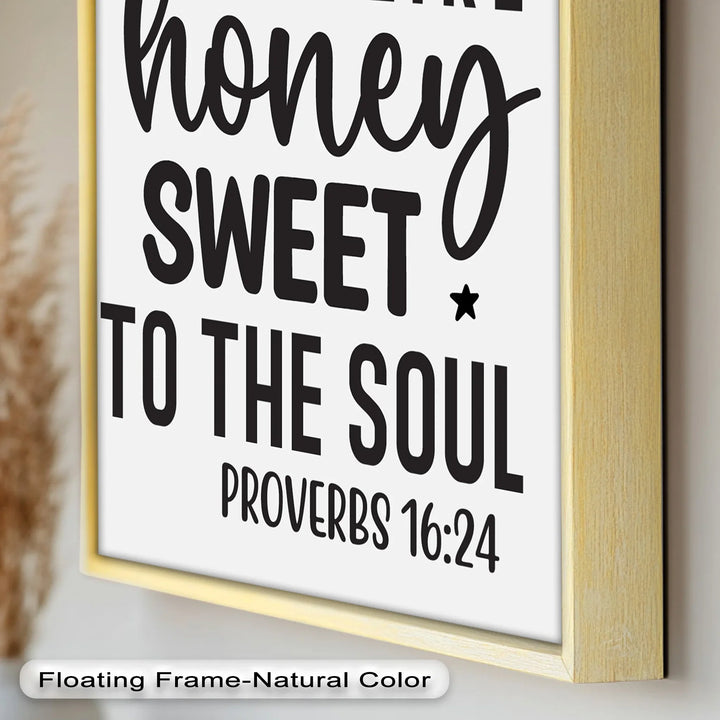 Kind Words Like Honey – Proverbs 16:24 Oil Painting - MyPhotoStation