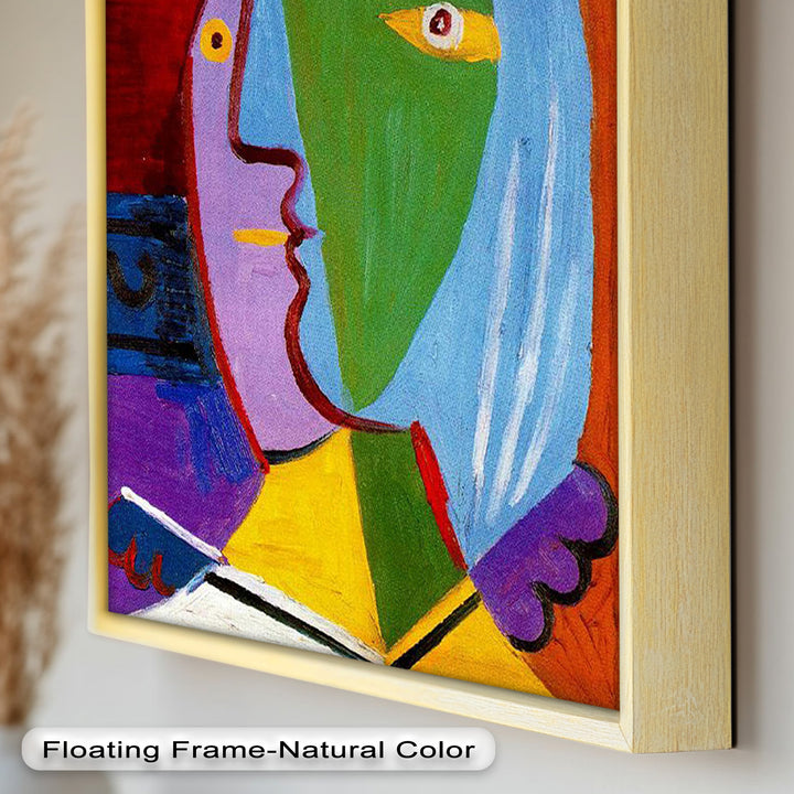 Vibrant Duality – Picasso-Inspired Abstract Oil Painting