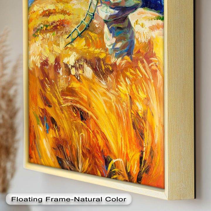 Golden Harvest – Impressionist Oil Painting