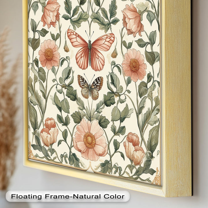 Whimsy in Bloom – Vintage Botanisches Ölgemälde