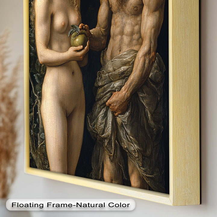 First Temptation – Adam and Eve Renaissance Oil Painting