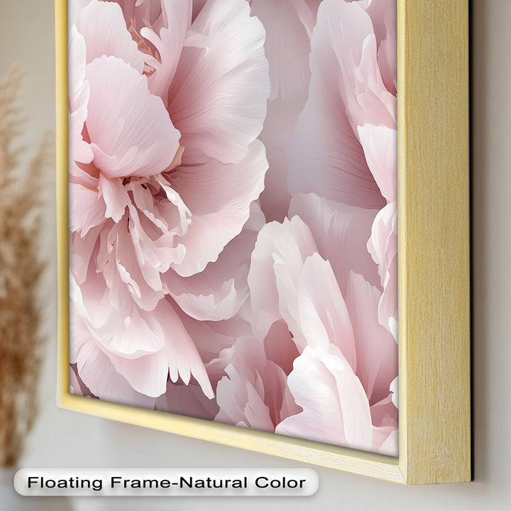 Blushing Petal Bloom – Soft Pink Peony Flower Oil Painting
