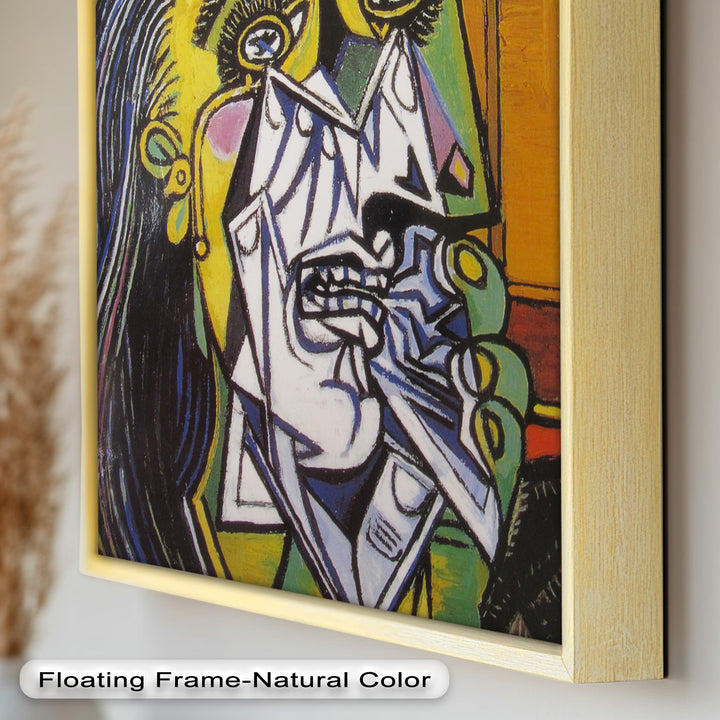 Woman in Anguish – Expressive Cubist Portrait Picasso Oil Painting
