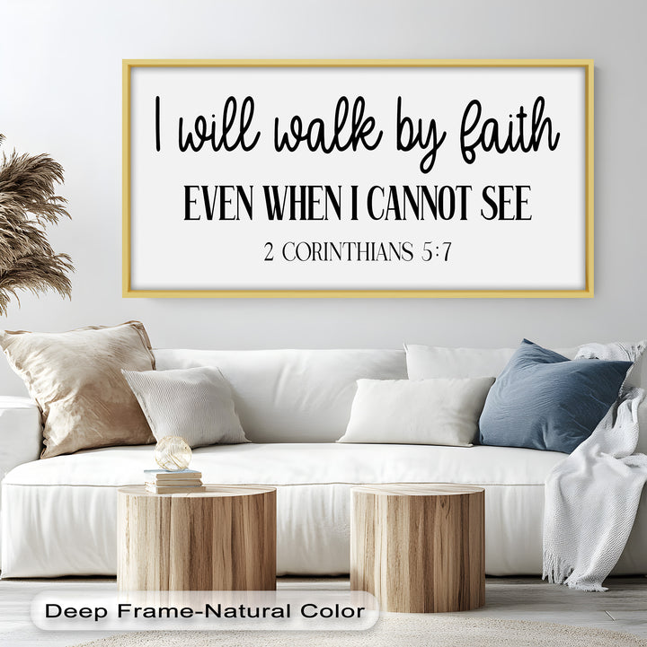 I Will Walk by Faith – Christian Oil Painting
