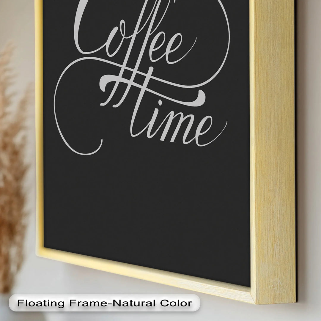 Coffee Time Script Art – Calligraphy Oil Painting - MyPhotoStation