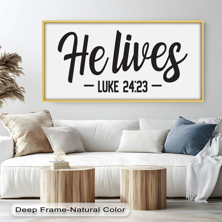 He Lives – Luke 24:23 Christian Oil Painting