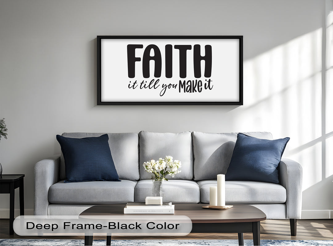 Faith It Till You Make It – Christian Oil Painting