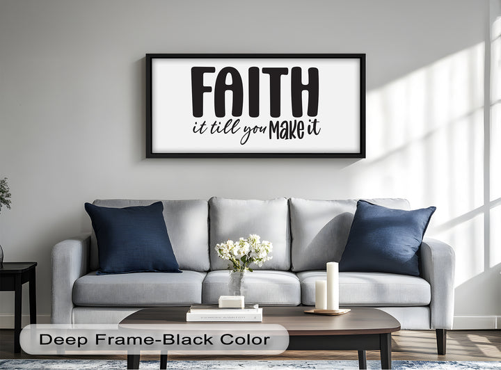 Faith It Till You Make It – Christian Oil Painting