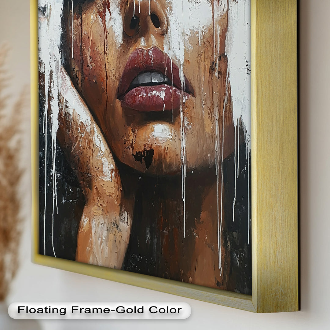 Dripping Silence – Modern Expressionist Abstract Oil Painting