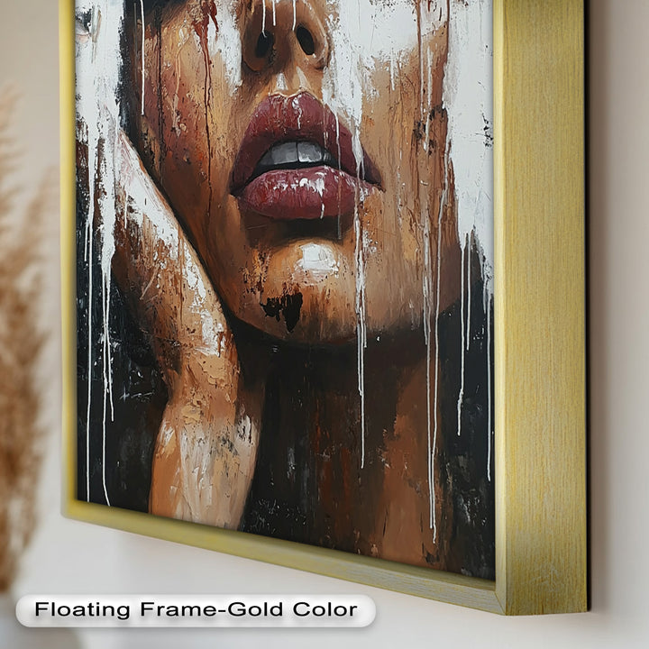 Dripping Silence – Modern Expressionist Abstract Oil Painting