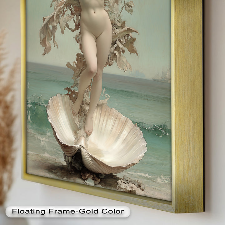 Ethereal Awakening – Renaissance Venus Rising Oil Painting