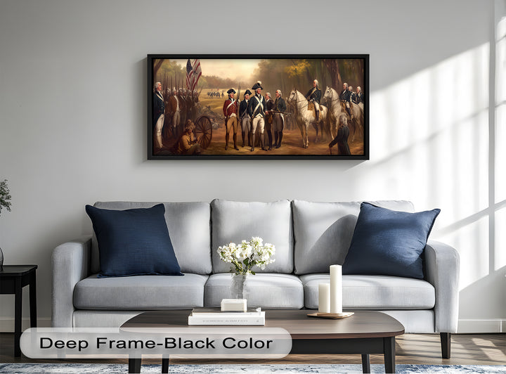 Revolutionary March – American Army Oil Painting