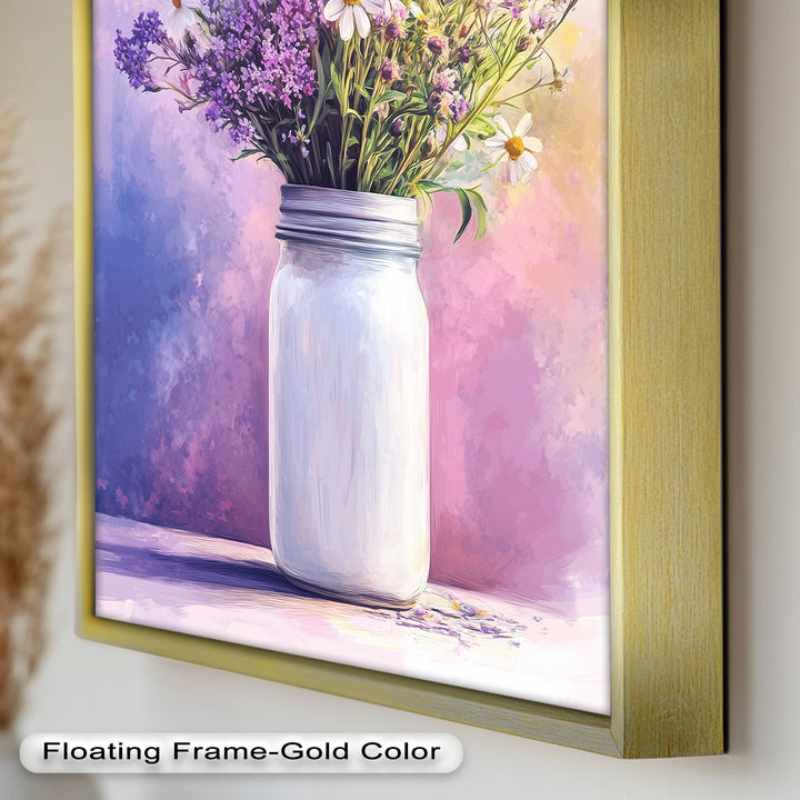 Wildflower Harmony – Sanftes Pastellblumen-Ölgemälde