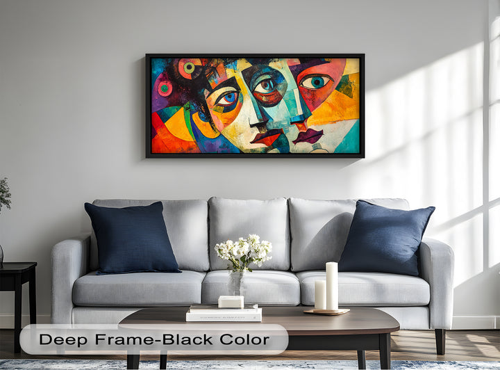 Fragmented Reflections – Abstract Oil Painting