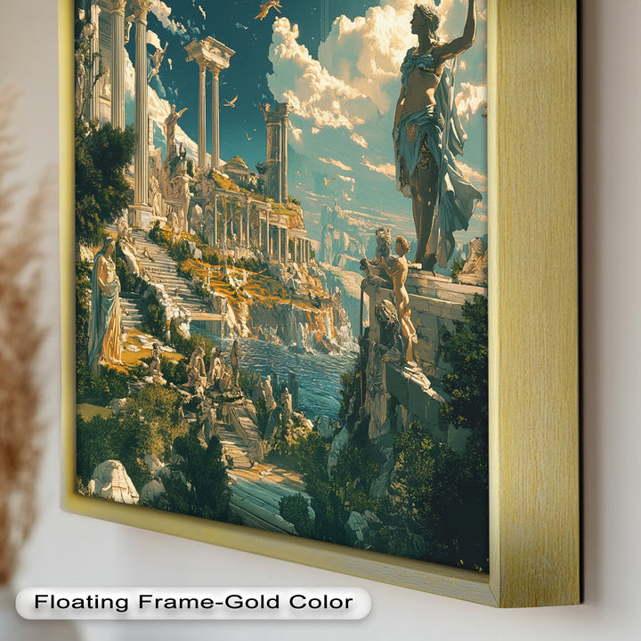 Majestic Temple of the Gods - Mythology Oil Painting