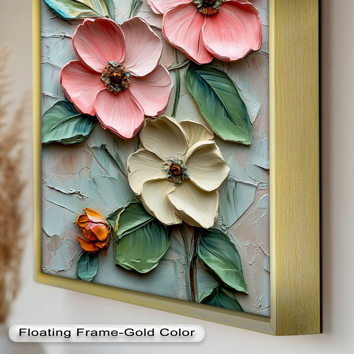 Petal Whispers – Floral Elegance Flower Oil Painting