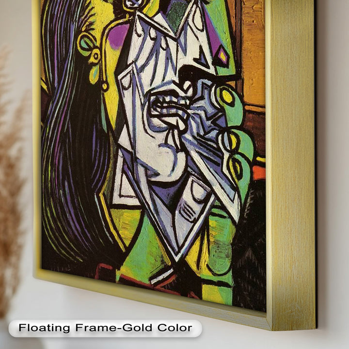 Weeping Woman in Crimson Hat – Picasso Oil Painting