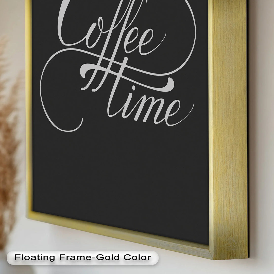 Coffee Time Script Art – Calligraphy Oil Painting - MyPhotoStation
