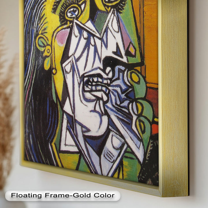 Woman in Anguish – Expressive Cubist Portrait Picasso Oil Painting
