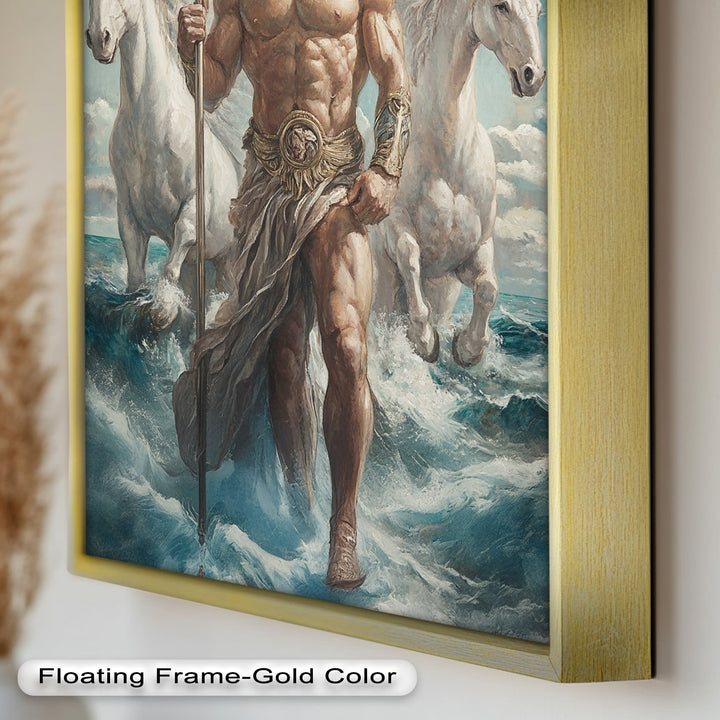 Lord of the Waves – Mythic Sea God Oil Painting