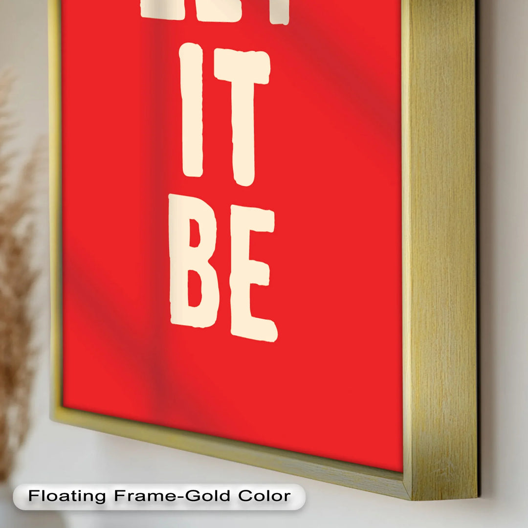 Let It Be – Red Oil Painting - MyPhotoStation