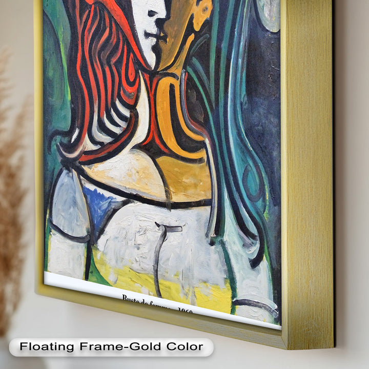 Dual Gaze – Buste de Femme Inspired Picasso Oil Painting