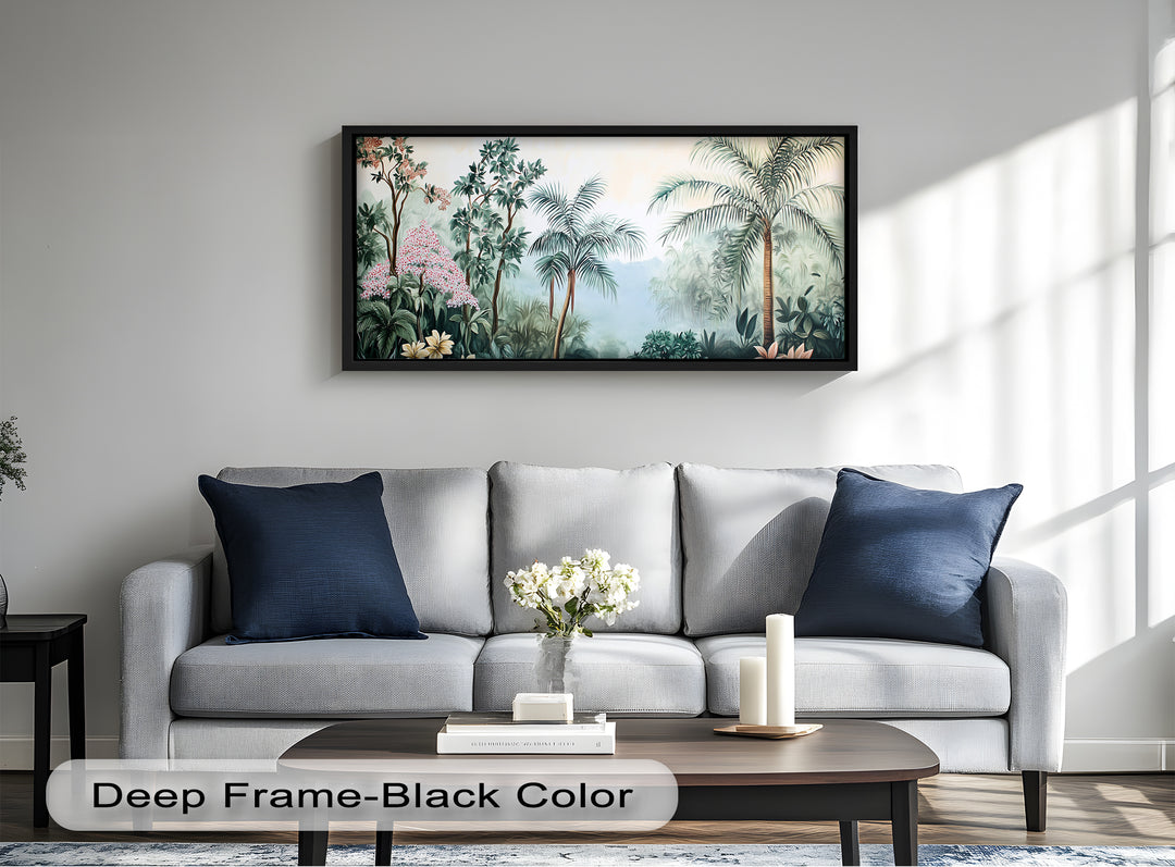 Jungle View – Tropical Floral Oil Painting