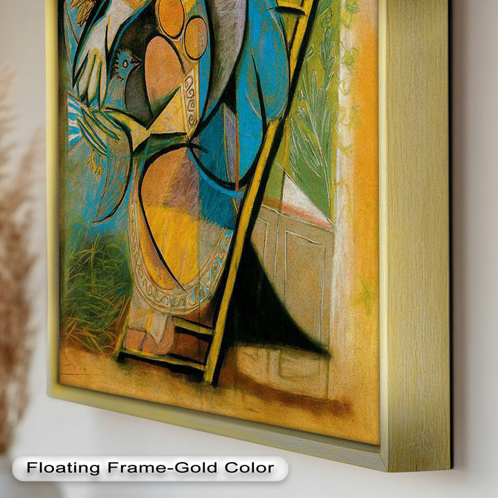 The Nesting Spirit – Cubist Mother and Bird Picasso Oil Painting