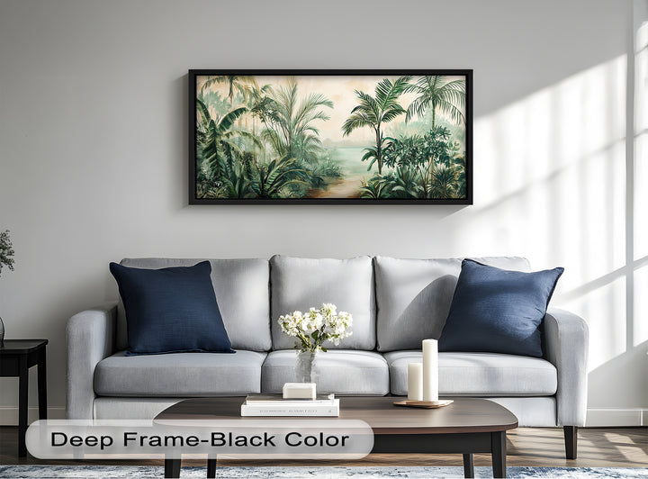 Tropical Garden Escape – Lush Jungle Oil Painting