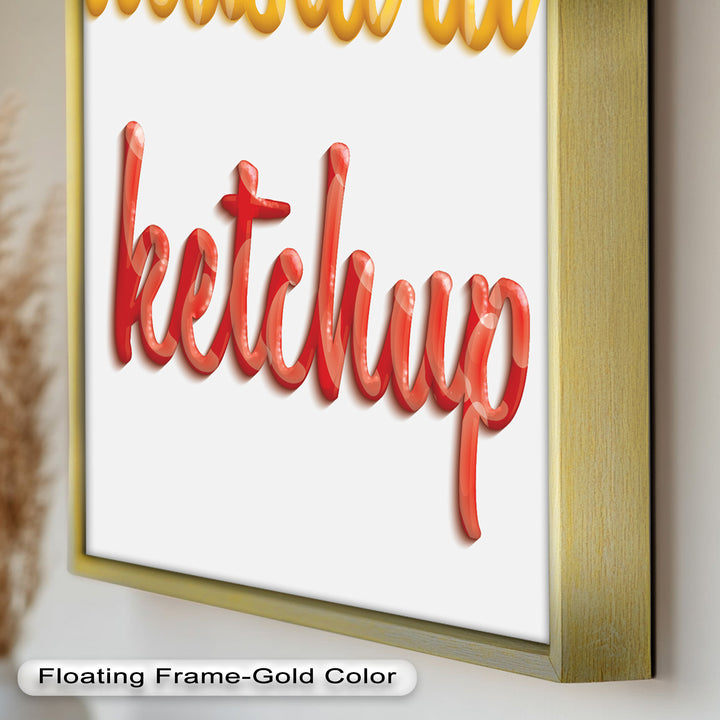 Mustard & Ketchup – Typography Oil Painting