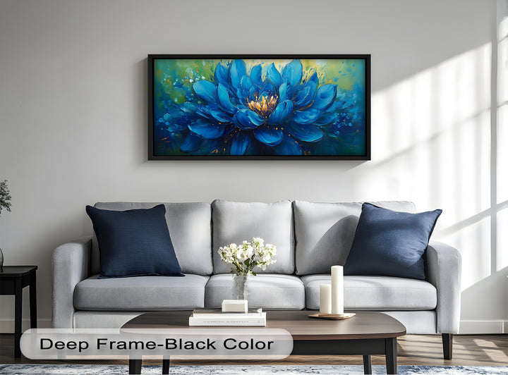 Golden-Centered Lotus in Bloom - Flower Oil Painting