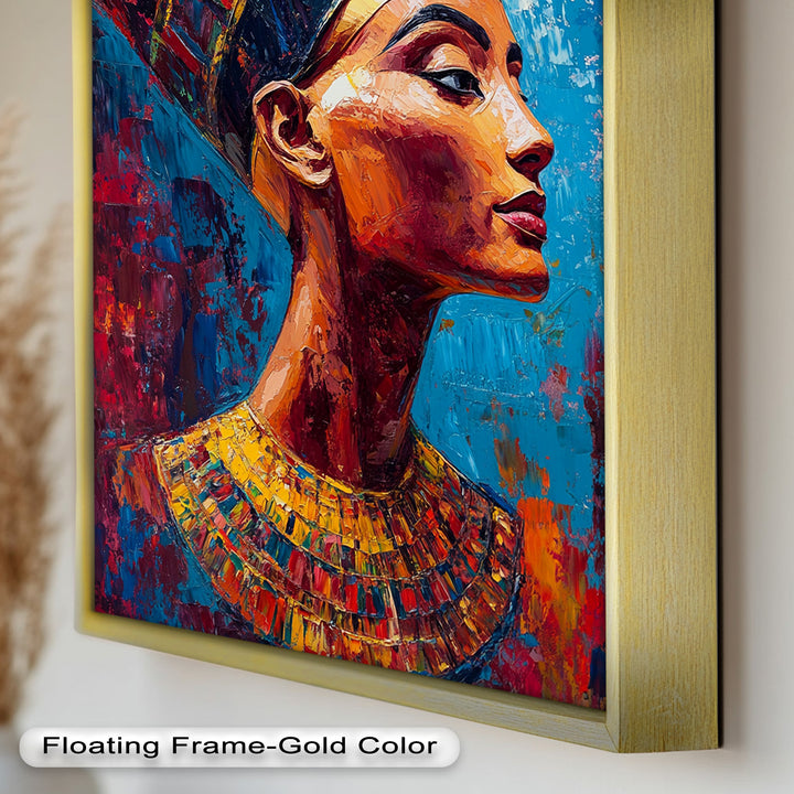 Fauvist Queen – Royal Profile Oil Painting