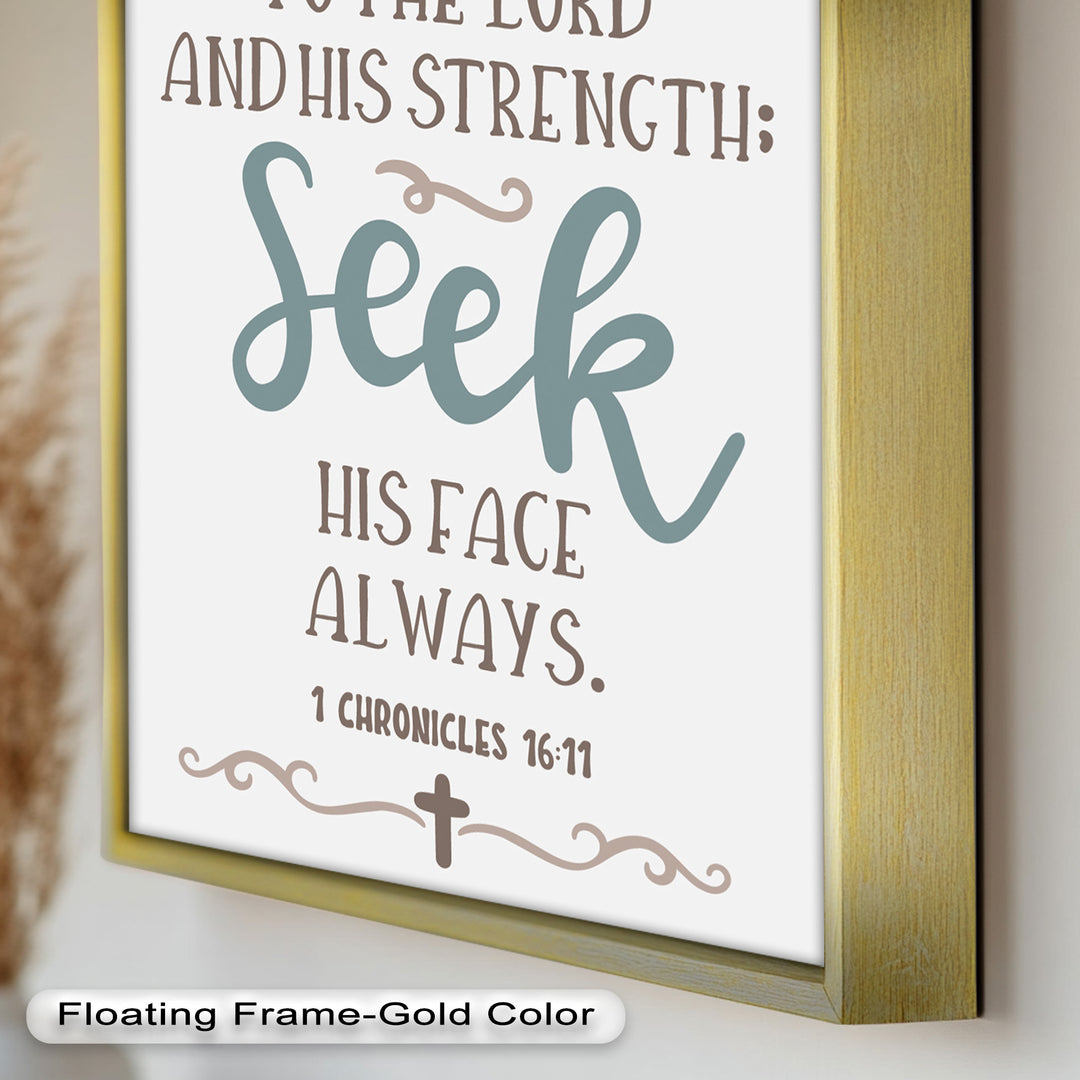 Seek His Face Always – 1 Chronicles 16:11 Oil Painting