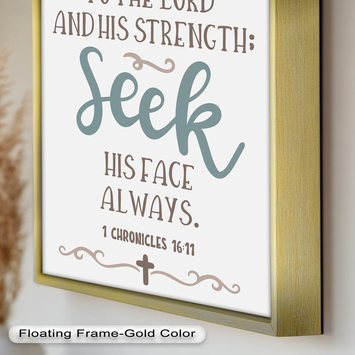 Seek His Face Always – 1 Chronicles 16:11 Oil Painting