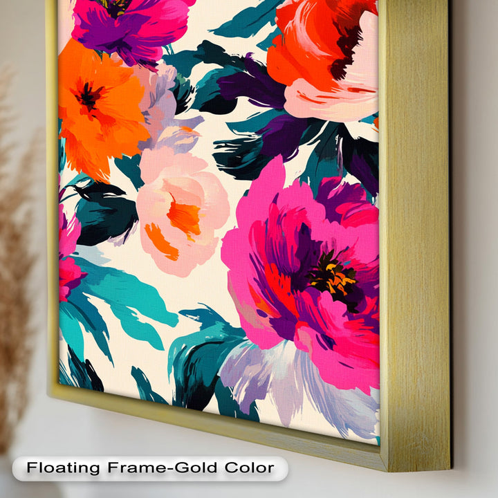 Bold Boho Bloom – Fauvist Floral Explosion Oil Painting