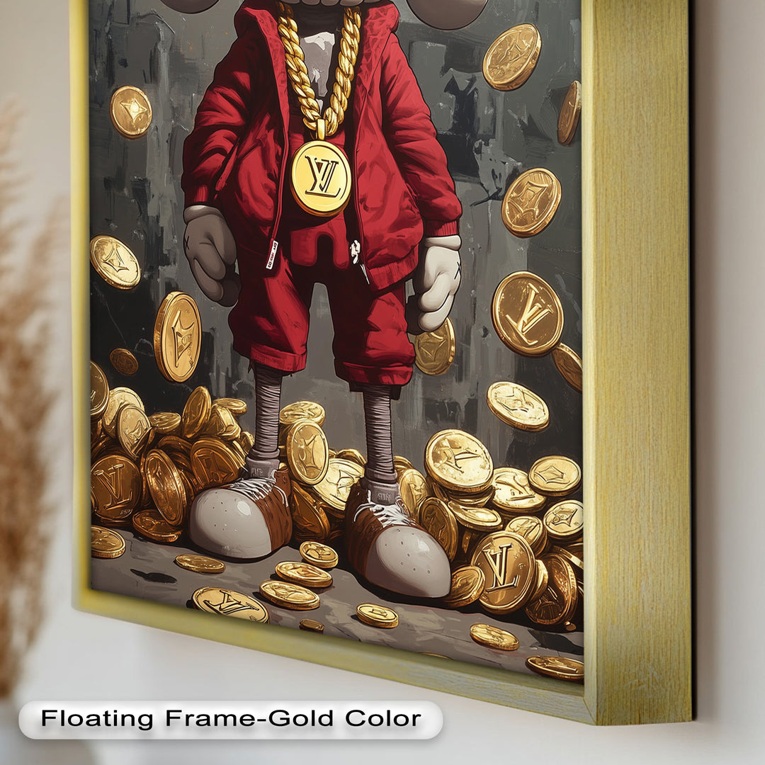 Luxury Drop – KAWS Companion Oil Painting