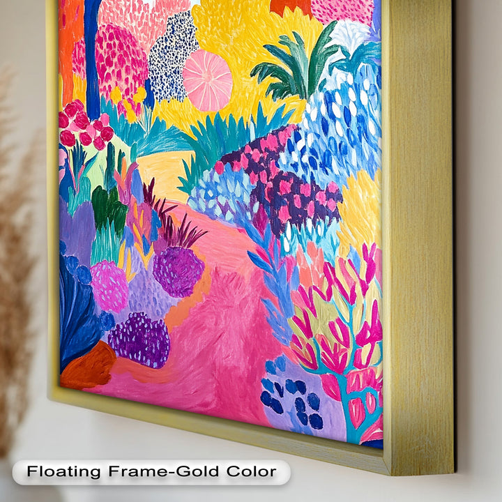 Dreamy Garden Path - Modern Oil Painting
