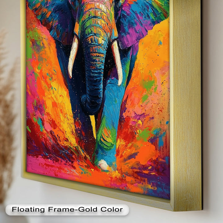 Color Explosion Elephant - Animal Oil Painting