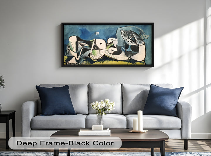 Resting in Abstraction – Reclining Figure Picasso Oil Painting