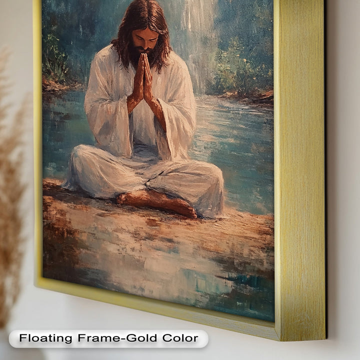 Psalm 46:10 – Be Still and Know Bible Verse Oil Painting