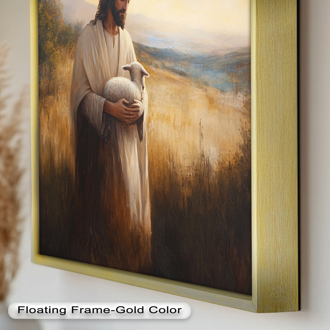 Psalm 23:1 – The Lord is My Shepherd Bible Verse Oil Painting