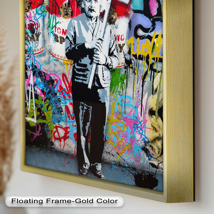 Einstein’s Protest – Banksy Oil Painting