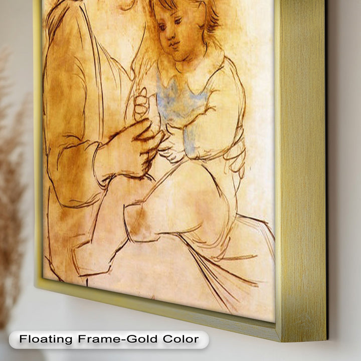 Tender Affection – Mother and Child Picasso Oil Painting