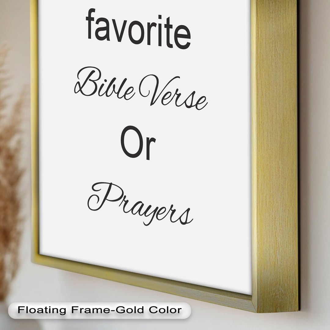 Custom Bible Verse Wall Art – Personalized Oil Painting