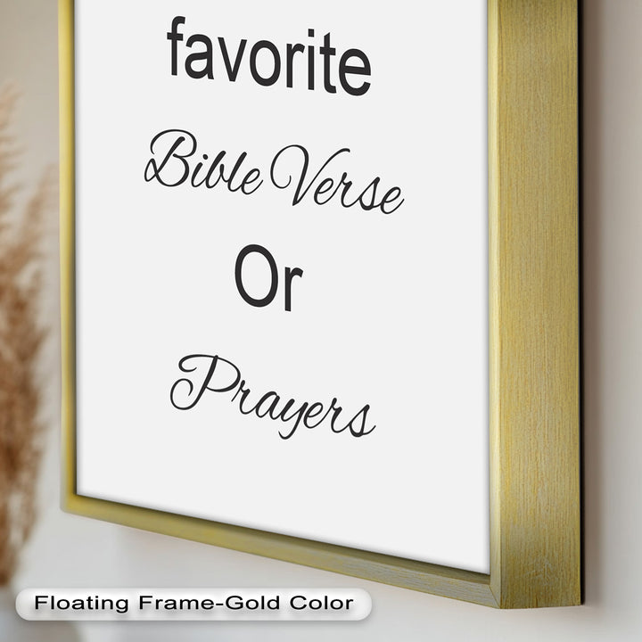 Custom Bible Verse Wall Art – Personalized Oil Painting