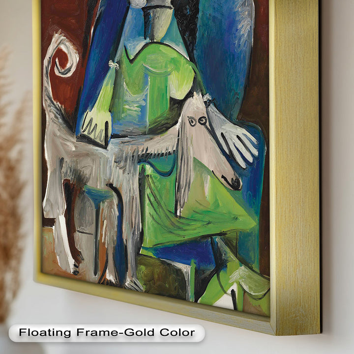 Woman with Afghan Hound – Picasso Oil Painting