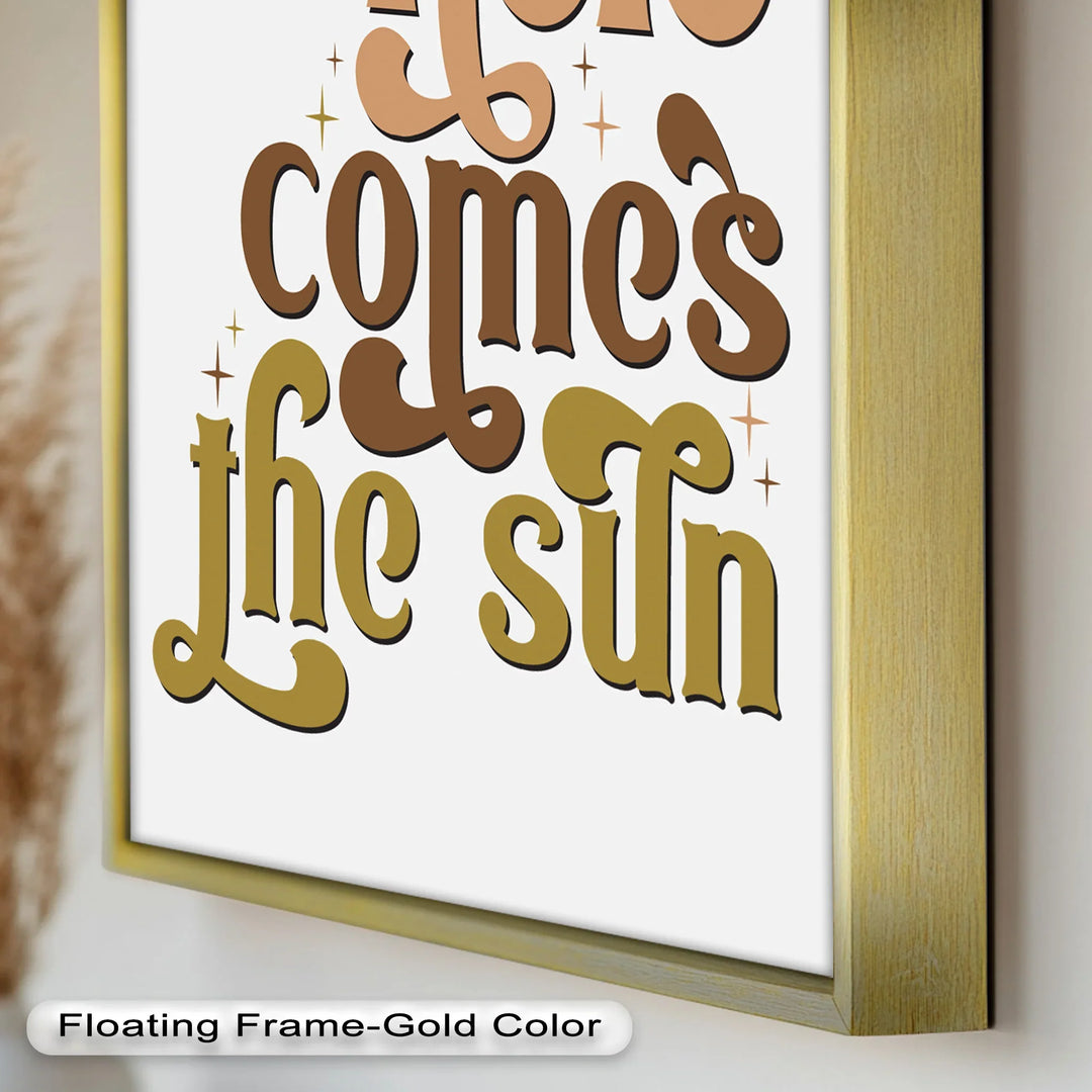 Here Comes the Sun – Positive Vibes Oil Painting - MyPhotoStation